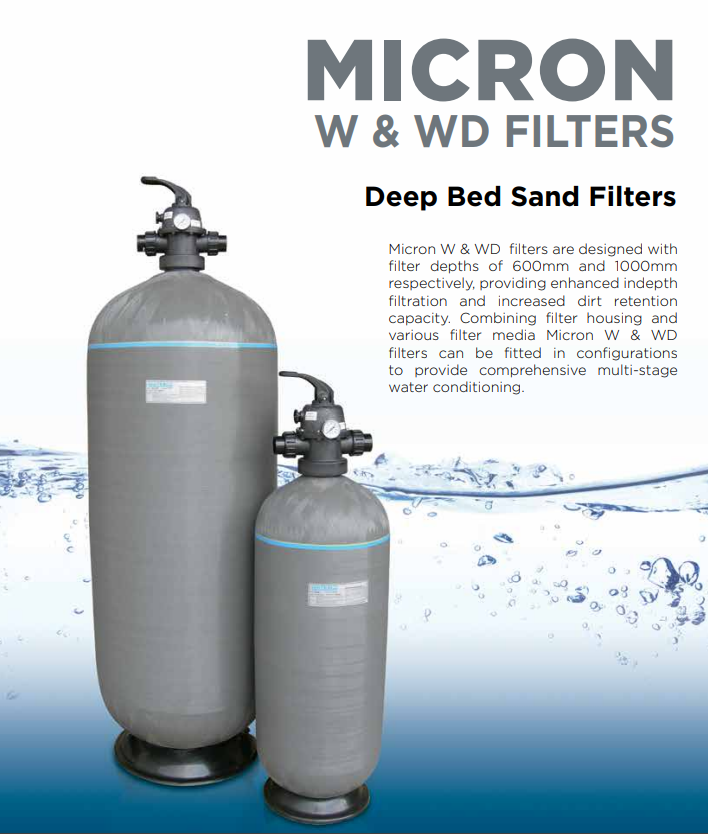 Waterco Micron W & WD Filters (Deep Bed Sand Filters) — Filters for swimming pools - image 2