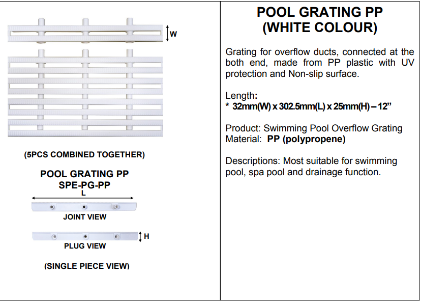 HVS Pool Grating — Pool Care Kits for swimming pools - image 2
