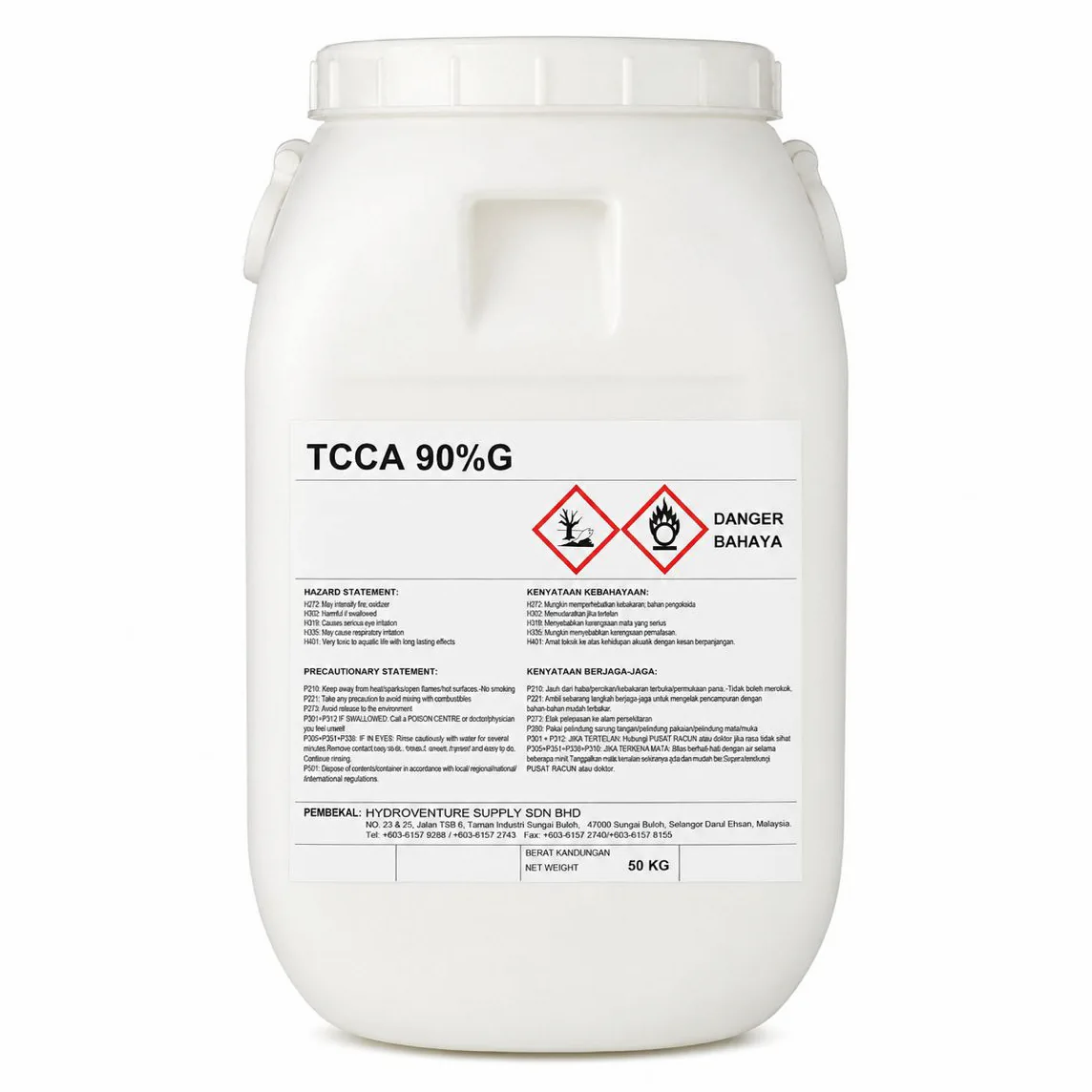Chlorine TCCA 90% Chlorine Powder / Granules for Swimming Pool