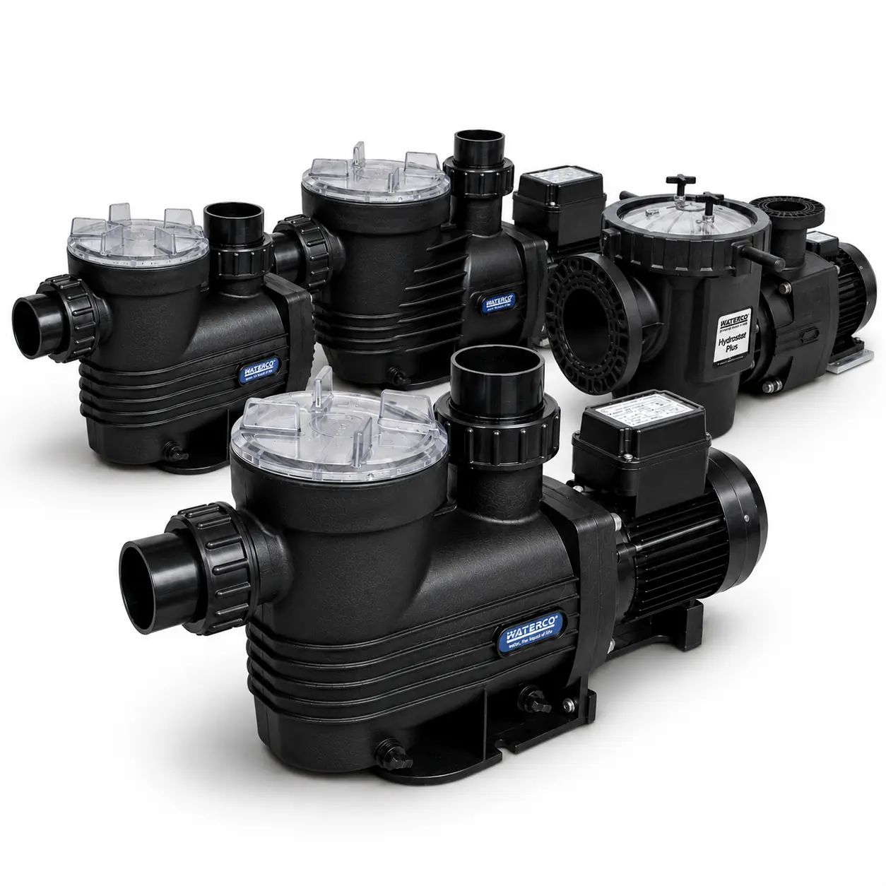 High-performance residential and commercial swimming pool pumps