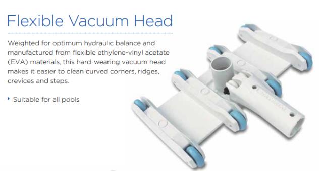 Waterco Flexible Vacuum Head — Pool Care Kits for swimming pools - image 1