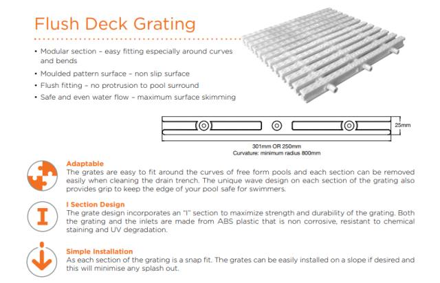 Waterco Flush Deck Grating — Pool Care Kits for swimming pools - image 2