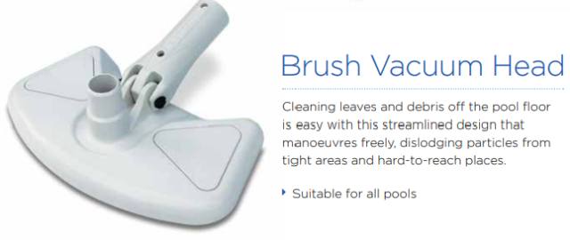 Waterco Brush Vacuum Head — Pool Care Kits for swimming pools - image 1