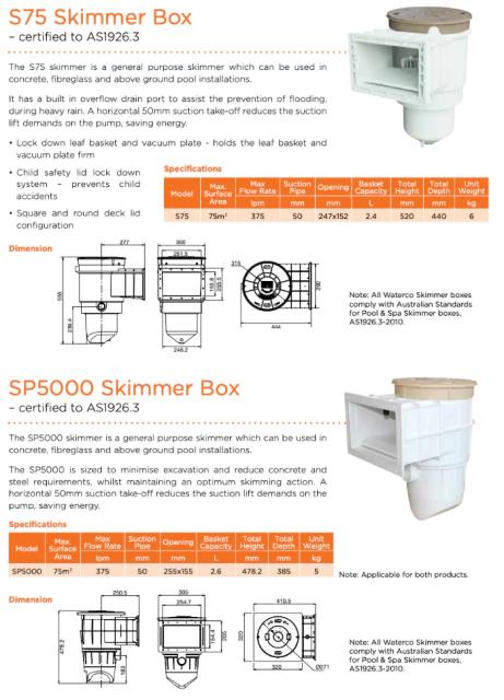 Waterco Skimmer Box — Pool Care Kits for swimming pools - image 2