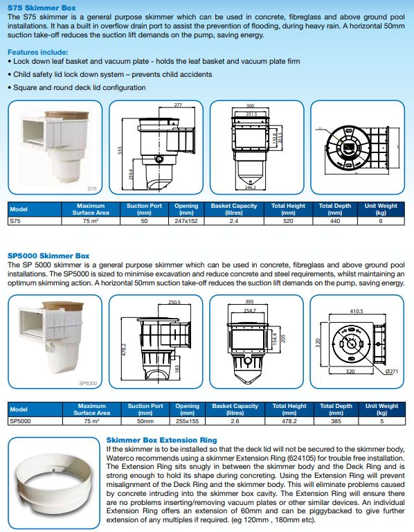 Waterco Skimmer Box — Pool Care Kits for swimming pools - image 3