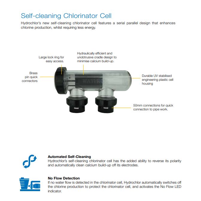 Waterco Salt & Mineral Chlorinator Hydrochlor MK3  — Pool Systems for swimming pools - image 4