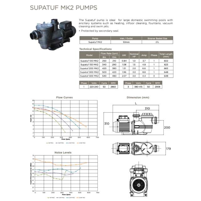 Waterco Supatuf Swimming Pool Powerful Pumps — Pumps for swimming pools - image 2